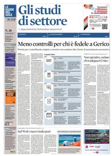 Le Guide del Sole 2012-38 [Gli studi di settore] - 6 Luglio 2012 | PDF HQ | Quindicinale | Normativa
Approfondimenti molto accurati, in pieno stile del Sole, sulle tematiche più calde del momento.