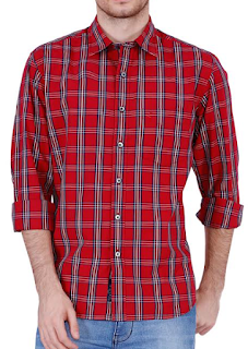 Checked Red Shirt For Your Cool Guy: Rs 671