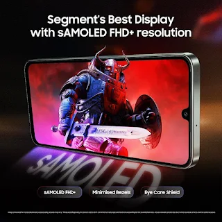 Samsung Galaxy M16 5G (Thunder Black, 6GB RAM, 128 GB Storage) | MediaTek Dimensity 6300 | AnTuTu Score 422K+ | Super Amoled Display | 25W Fast Charging | 6...