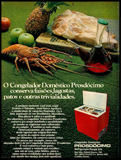 congelador (freezer) Prosdócimo; freezer; geladeira; anos 70.  década de 70. os anos 70; propaganda na década de 70; Brazil in the 70s, história anos 70; Oswaldo Hernandez; 