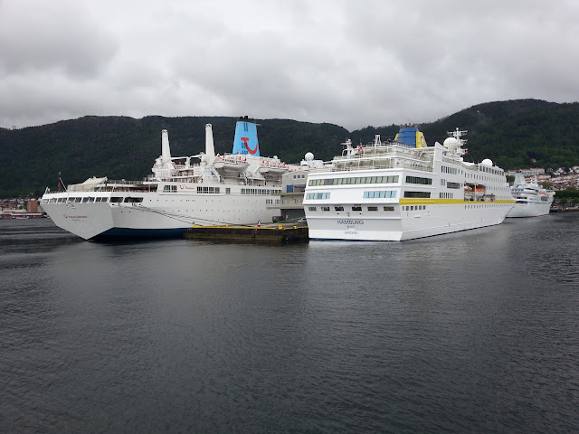 Cruise ship MS Hamburg in Bergen, Norway