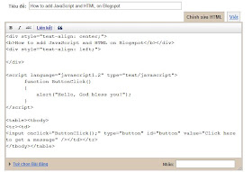 html to image javascript. How to add JavaScript and HTML on Blogspot