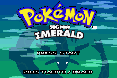 Pokemon Sigma Σmerald Cover,Title