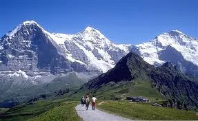 Einger mountain in the Alps