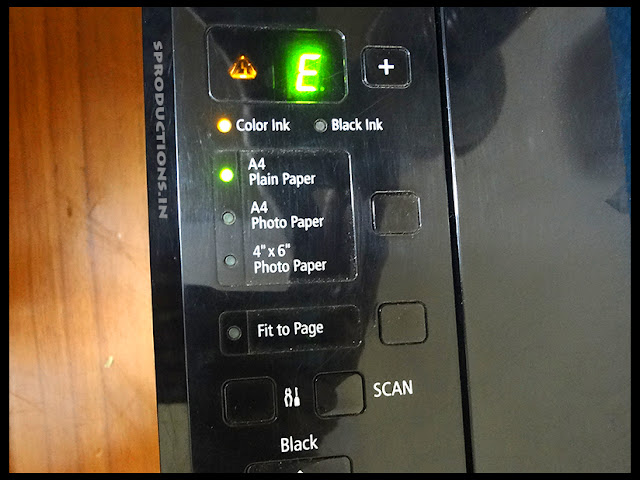 Canon E16 printer error