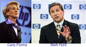 Carly Fiorina and Mark Hurd