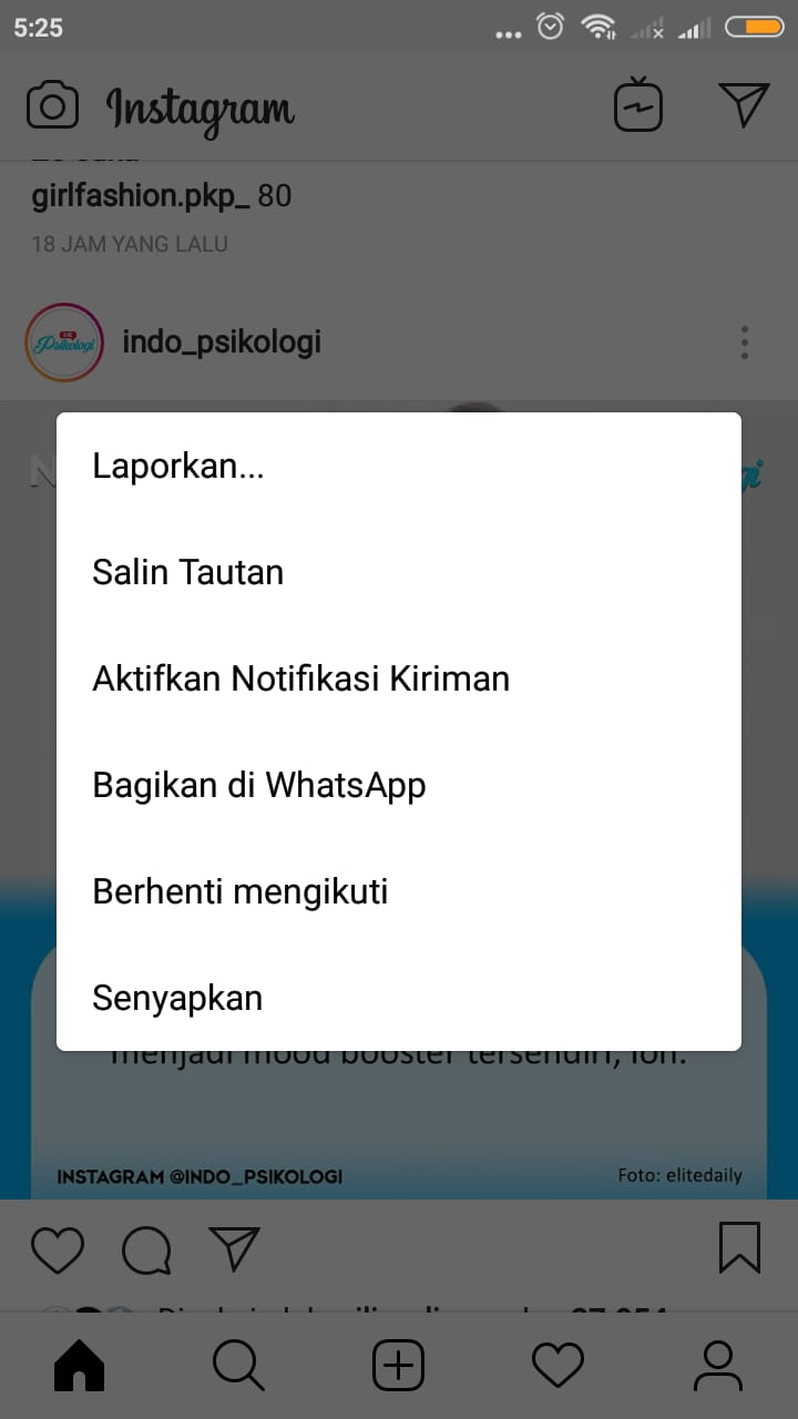 Cara Menyimpan Postingan Foto Instagram