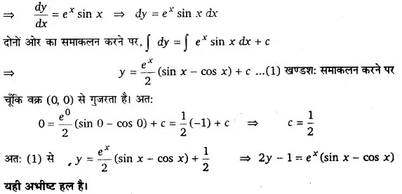 Solutions Class 12 गणित-II Chapter-9 (अवकल समीकरण)