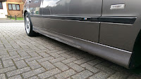 BMW E39 540i damaged sill