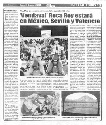 pagina taurina diario el men