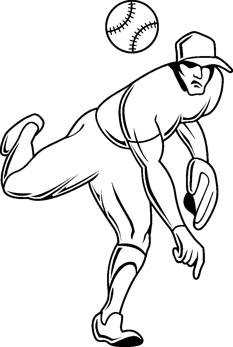 Baseball Coloring Page 6