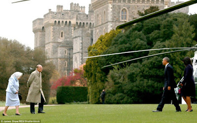 The Windsors Meet With The Obamas 