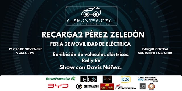 Feria de movilidad eléctrica Recargad2 en Pérez Zeledón