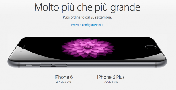 iPhone 6 e iPhone Plus: data e prezzi per il lancio italiano