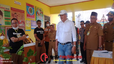 Bupati Musa Ahmad Tinjau Persiapan Kampung Bandar Agung Untuk Lomba Kampung Tingkat Provinsi 