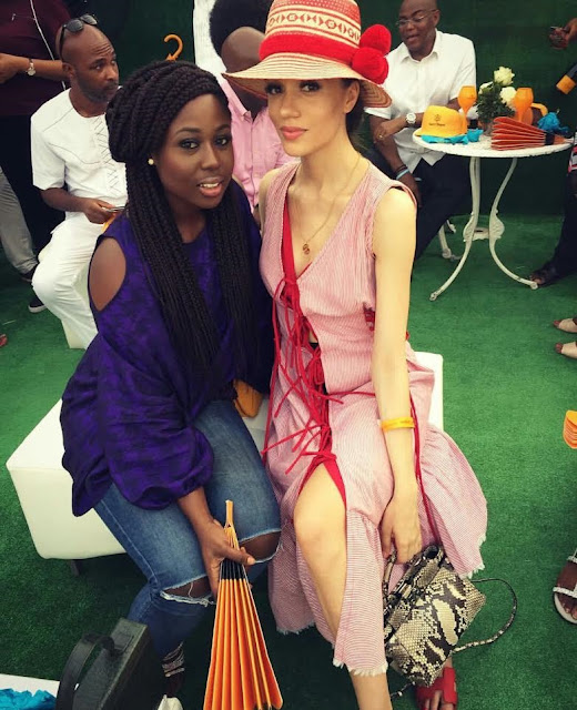 Stylish Eku Edewor Spotted at
Lagos Polo Club (photos)