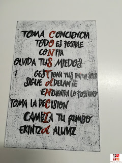 diy cartel con mensaje