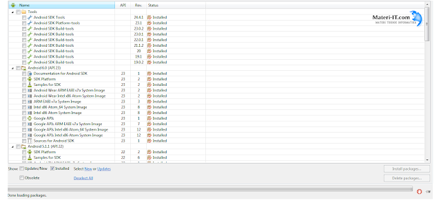 Cara Install dan Update SDK Eclipse