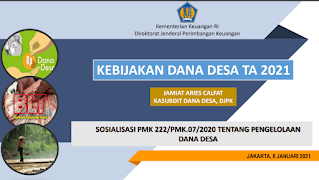 Kebijakan Dana Desa Ta 2021