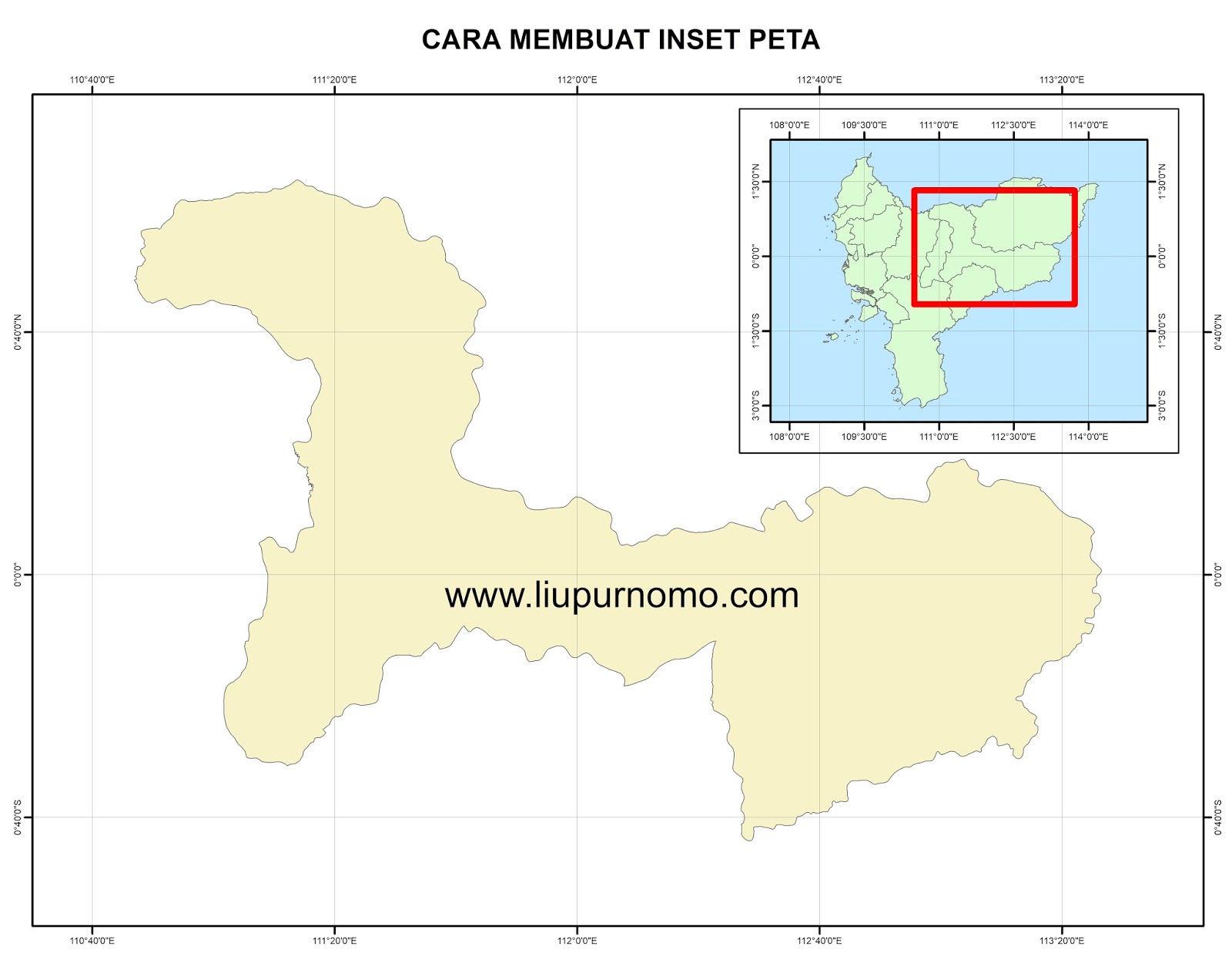 Inset Peta Pengertian Dan Cara Membuat Inset Peta Petunjuk