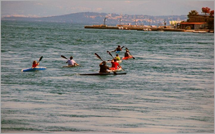 kayaking in the waters of Evia