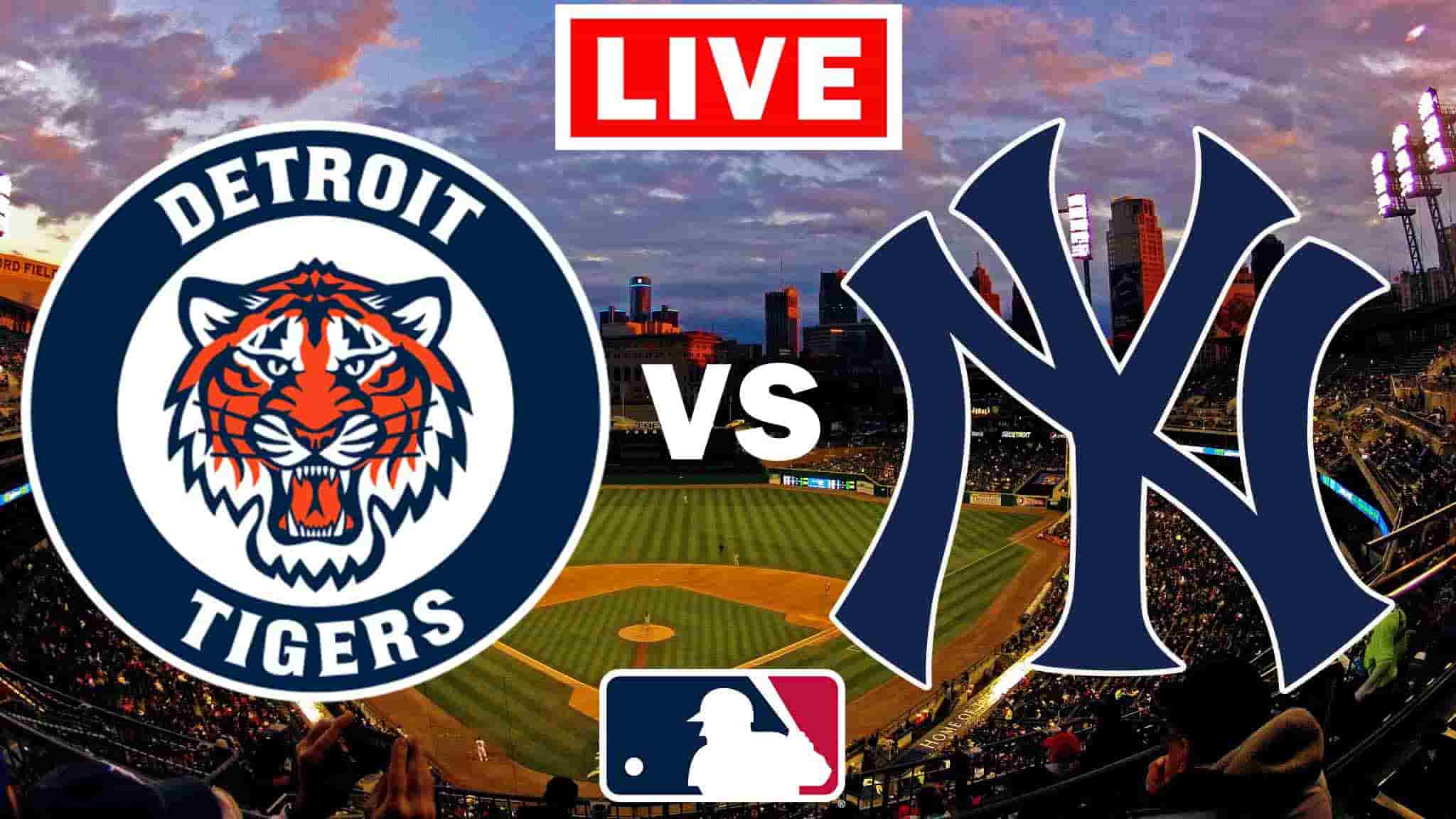 Detroit Tigers vs. New York Yankees EN VIVO partido de la MLB.
