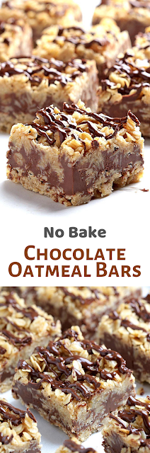 No Bake Chocolate Oatmeal Bars