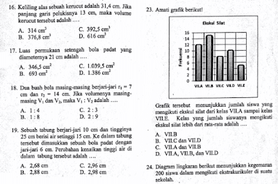 Download contoh soal latihan prediksi Soal PAS UAS Matematika Kelas 9 Semester 1 Tahun 2019