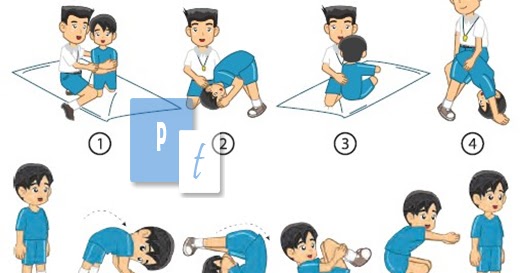 Cara Senam Lantai Gerak Dominan Guling Depan Forward Roll 