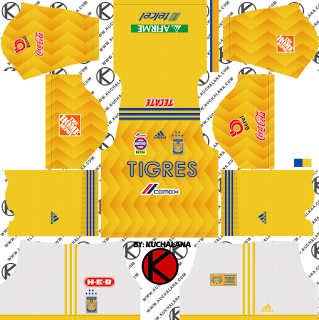 Tigres Uanl 201819 Kit Dream League Soccer Kits Kuchalana