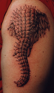 unique elephant tattoo art