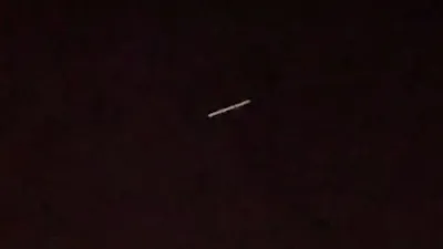 Argentina cylinder shaped UFO sighting today 12 Feb 2023.