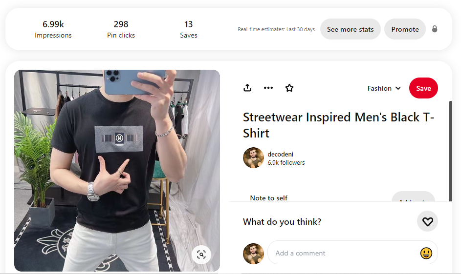 Pinterest pin performance analytics