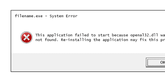 كيفية إصلاح اخطاء Openal32.dll Not Found or Missing