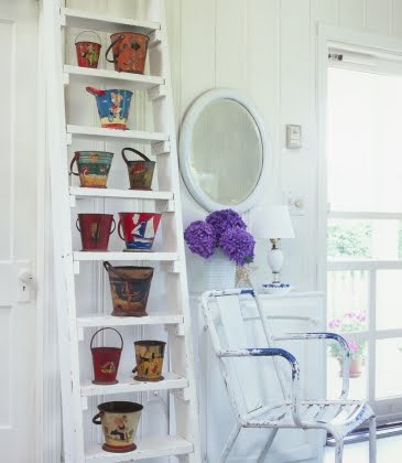 painted beach buckets. Painted beach sand pails and buckets can add whimsy 