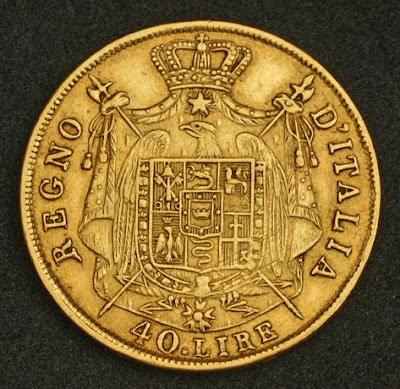 Italy Kingdom of Napoleon 40 Lire Gold Coin