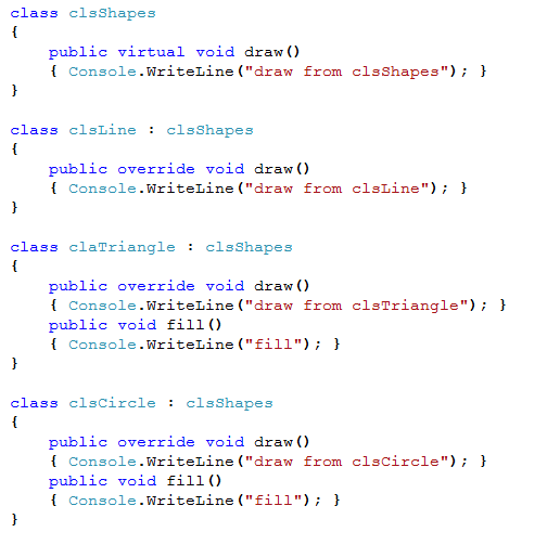 Examples for method overloading and method overriding