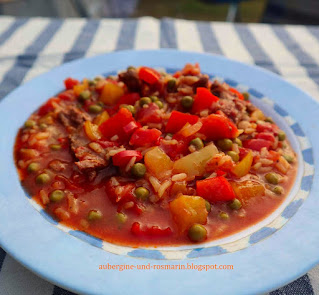 Reisfleisch,Omnia Backofen Rezepte,Camping Rezepte,Rezepte für die Omnia Maxiform