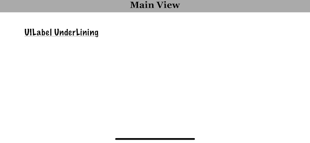 iOS Swift how to Underline a Label text