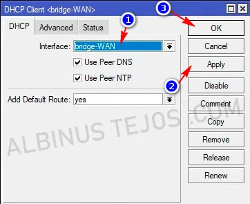 Mengalirkan akses internet ISP melalui Bridge MikroTik