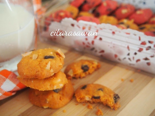 Biskut Orange Chocolate Chips Cookies ~ Resepi Terbaik