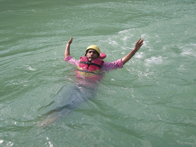 Ganga river; swimming in Ganga river; river rafting in Rishikesh