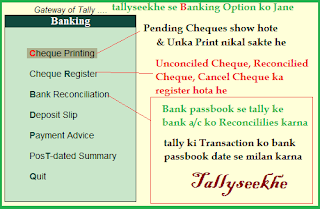 tally banking in hindi