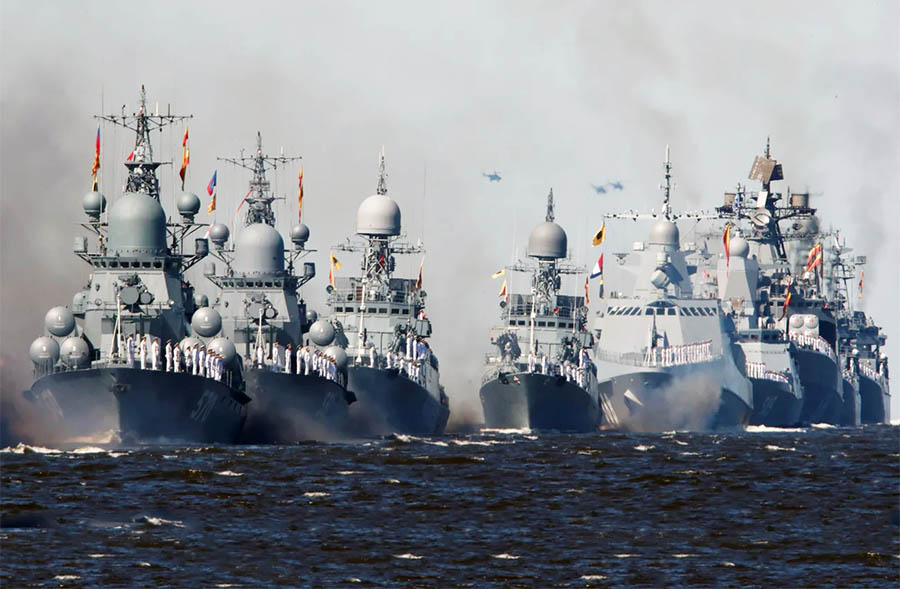 Rusia desplegó buques con armas nucleares en el mar Báltico por primera vez en treinta años