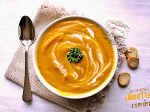 Soupe carotte cumin au blender chauffant