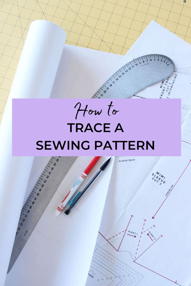 How to trace a sewing pattern - five tips