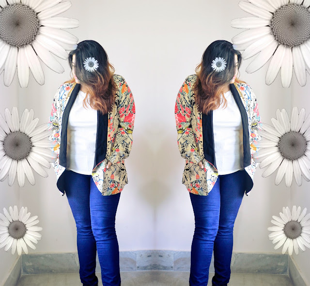 daisies and floral blazer