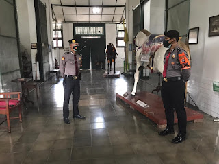 Cek Obyek Vital Yogyakarta, Unit Pam Obvit Polresta Yogyakarta Sambangi Museum Kereta Kota Yogyakarta