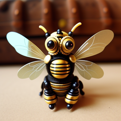 Steampunk Bee Statue Miniature 3D amazingwallpapersa blogspot com (9)