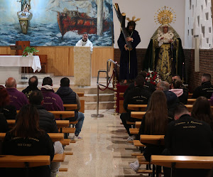 Primer día de triduo dedicado a Jesús Nazareno y juramento nuevos costaleros